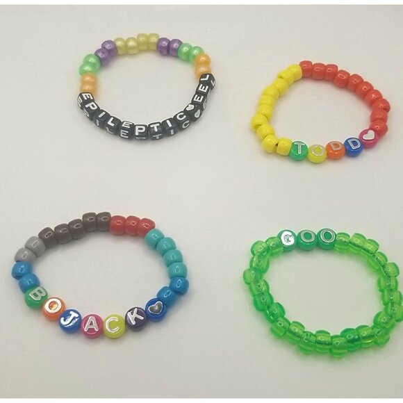 Phrases Statements Beaded Bracelet SELECT 4 - Picture 1 of 12